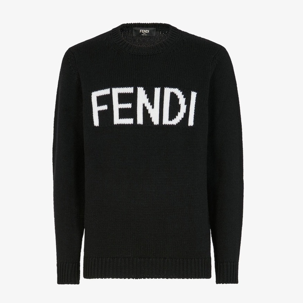 FENDI Black Wool Sweater